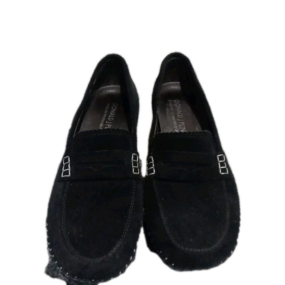 Donald J. Pliner Petra Black Suede loafers Sz. 7 M